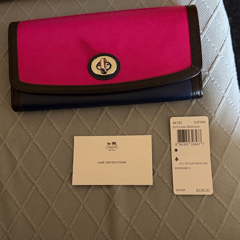 Coach Pink and BlueWomen's Wallet